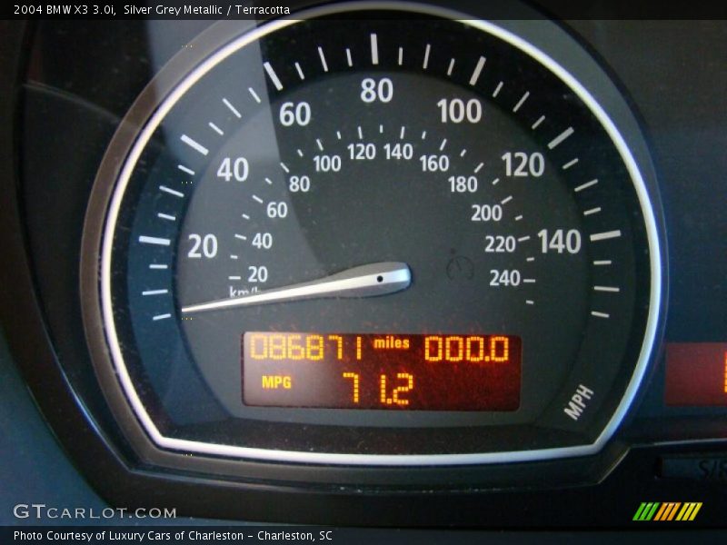 Silver Grey Metallic / Terracotta 2004 BMW X3 3.0i