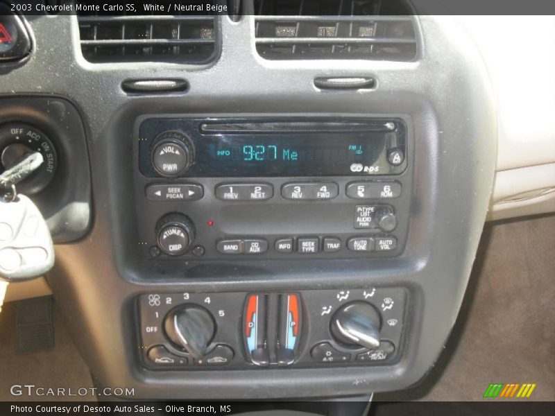White / Neutral Beige 2003 Chevrolet Monte Carlo SS