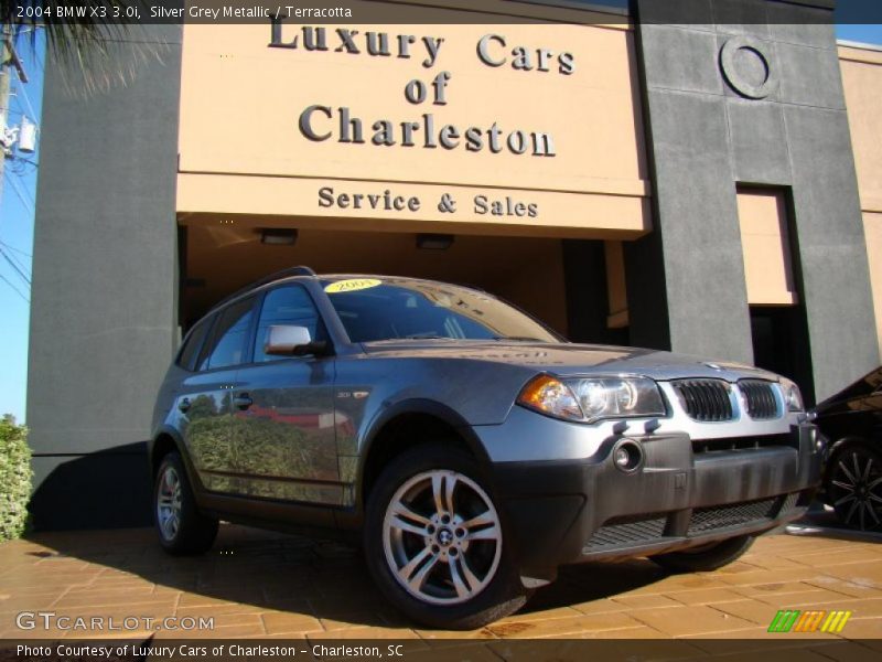 Silver Grey Metallic / Terracotta 2004 BMW X3 3.0i