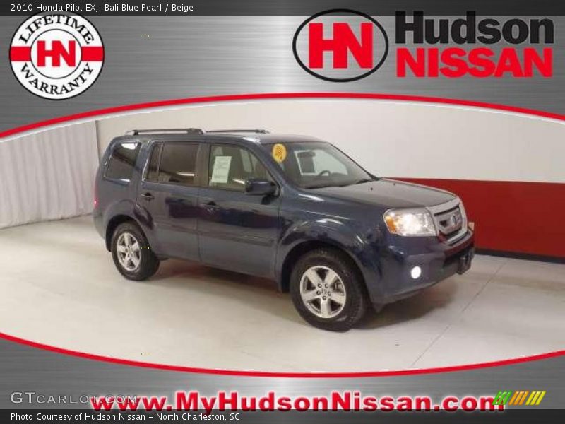 Bali Blue Pearl / Beige 2010 Honda Pilot EX