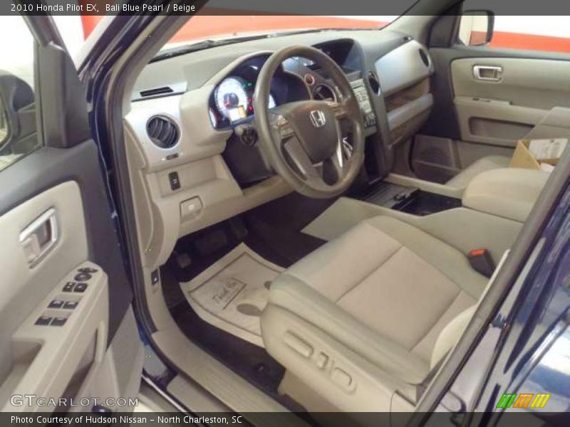 Bali Blue Pearl / Beige 2010 Honda Pilot EX