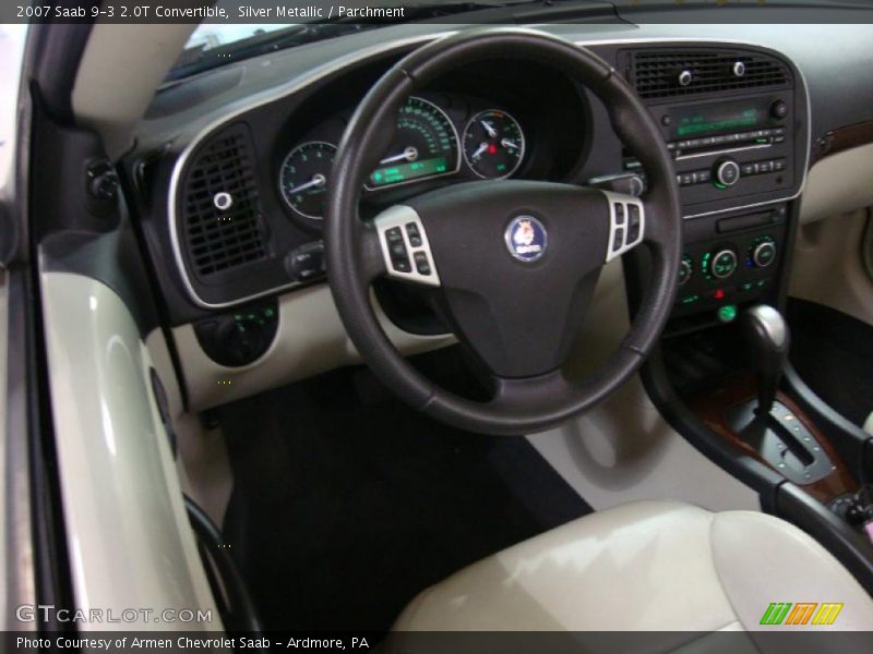 Silver Metallic / Parchment 2007 Saab 9-3 2.0T Convertible