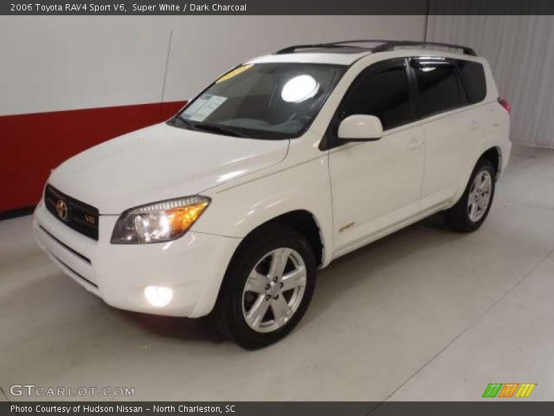 Super White / Dark Charcoal 2006 Toyota RAV4 Sport V6