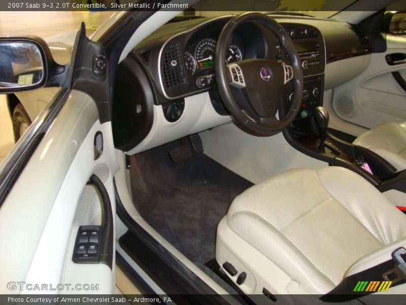 Silver Metallic / Parchment 2007 Saab 9-3 2.0T Convertible
