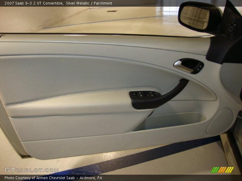 Silver Metallic / Parchment 2007 Saab 9-3 2.0T Convertible