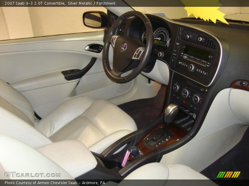 Silver Metallic / Parchment 2007 Saab 9-3 2.0T Convertible