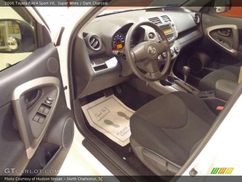 Super White / Dark Charcoal 2006 Toyota RAV4 Sport V6