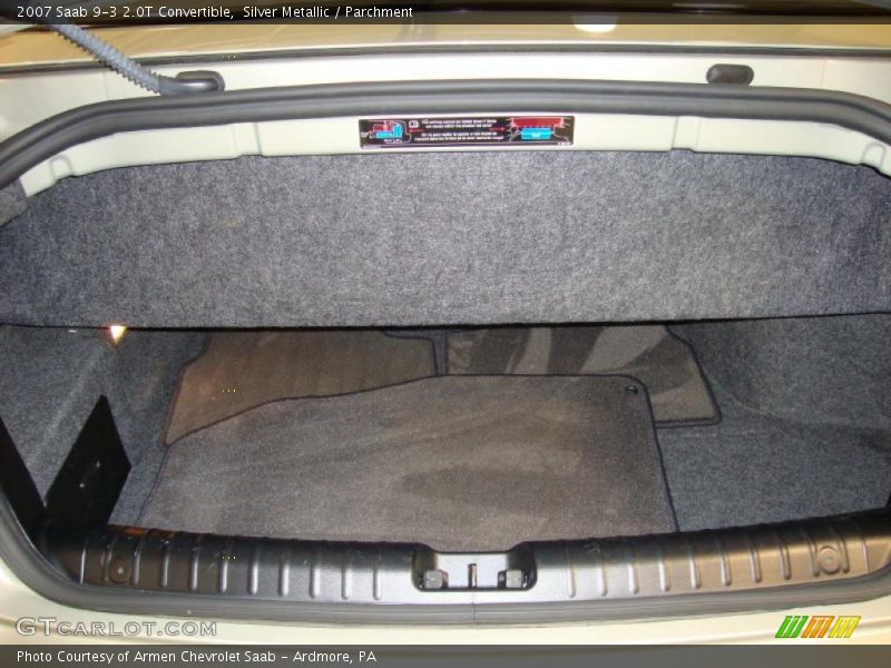 Silver Metallic / Parchment 2007 Saab 9-3 2.0T Convertible