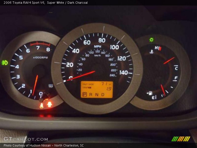 Super White / Dark Charcoal 2006 Toyota RAV4 Sport V6