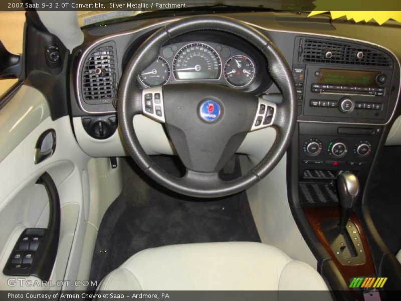 Silver Metallic / Parchment 2007 Saab 9-3 2.0T Convertible
