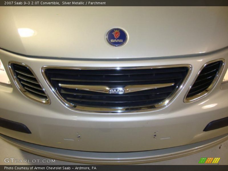 Silver Metallic / Parchment 2007 Saab 9-3 2.0T Convertible