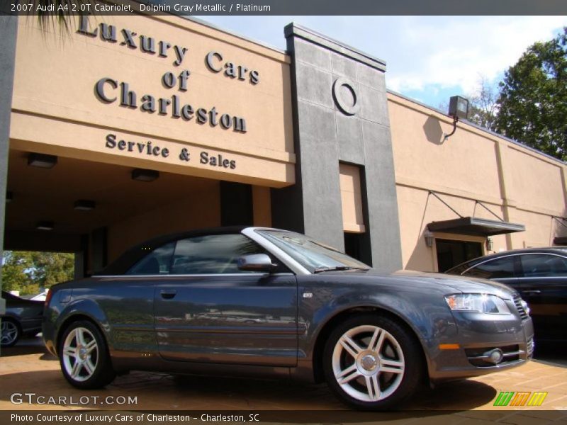 Dolphin Gray Metallic / Platinum 2007 Audi A4 2.0T Cabriolet