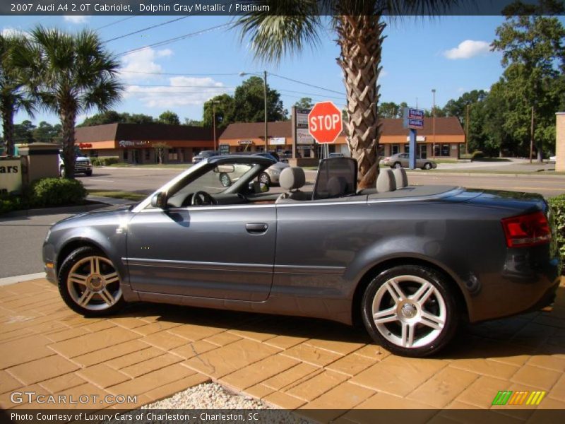 Dolphin Gray Metallic / Platinum 2007 Audi A4 2.0T Cabriolet