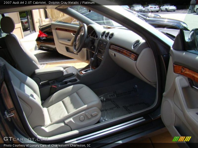 Dolphin Gray Metallic / Platinum 2007 Audi A4 2.0T Cabriolet