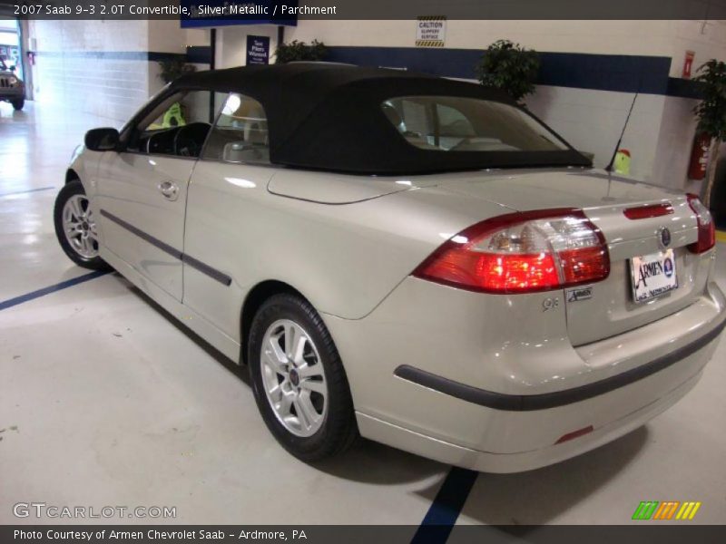 Silver Metallic / Parchment 2007 Saab 9-3 2.0T Convertible