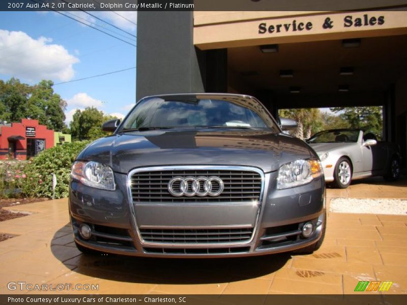 Dolphin Gray Metallic / Platinum 2007 Audi A4 2.0T Cabriolet