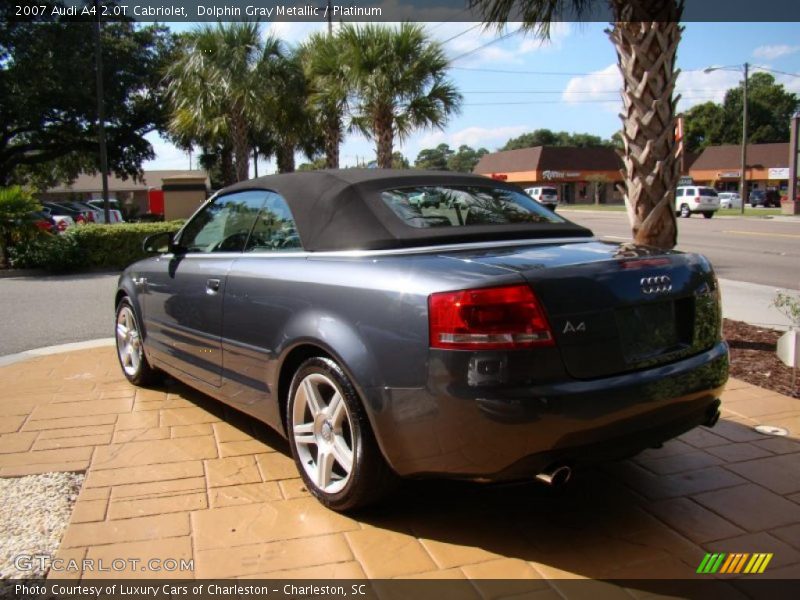 Dolphin Gray Metallic / Platinum 2007 Audi A4 2.0T Cabriolet