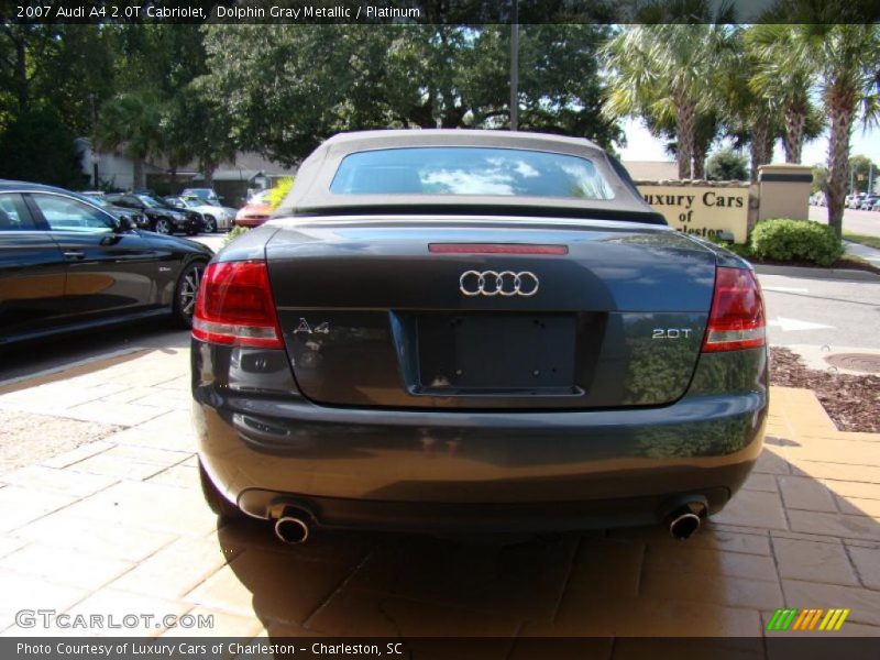 Dolphin Gray Metallic / Platinum 2007 Audi A4 2.0T Cabriolet