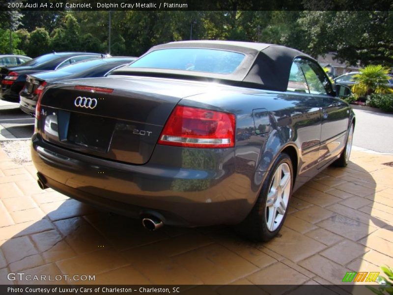 Dolphin Gray Metallic / Platinum 2007 Audi A4 2.0T Cabriolet