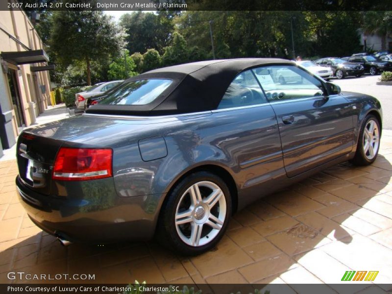 Dolphin Gray Metallic / Platinum 2007 Audi A4 2.0T Cabriolet