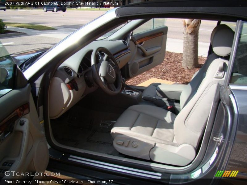 Dolphin Gray Metallic / Platinum 2007 Audi A4 2.0T Cabriolet