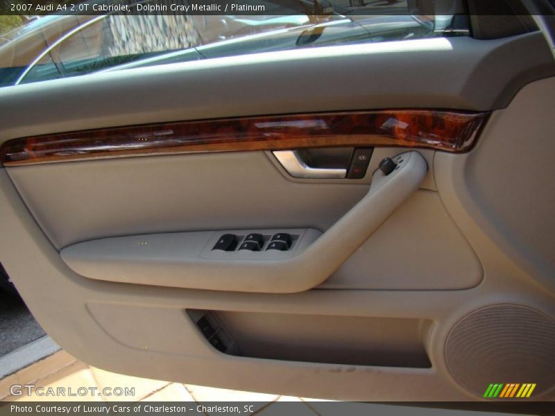 Dolphin Gray Metallic / Platinum 2007 Audi A4 2.0T Cabriolet