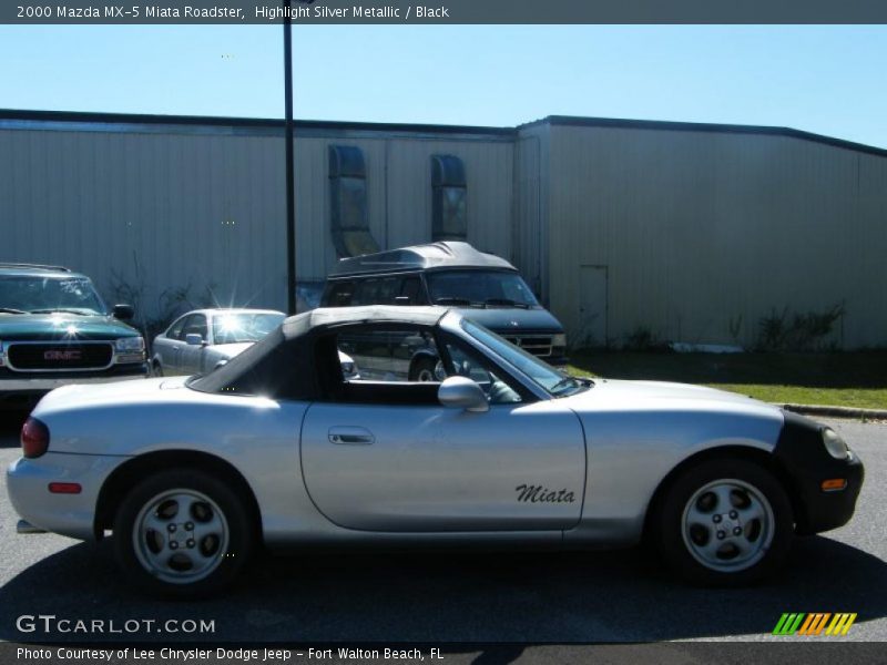 Highlight Silver Metallic / Black 2000 Mazda MX-5 Miata Roadster
