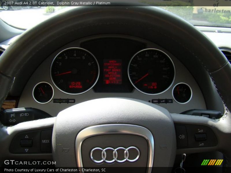 Dolphin Gray Metallic / Platinum 2007 Audi A4 2.0T Cabriolet