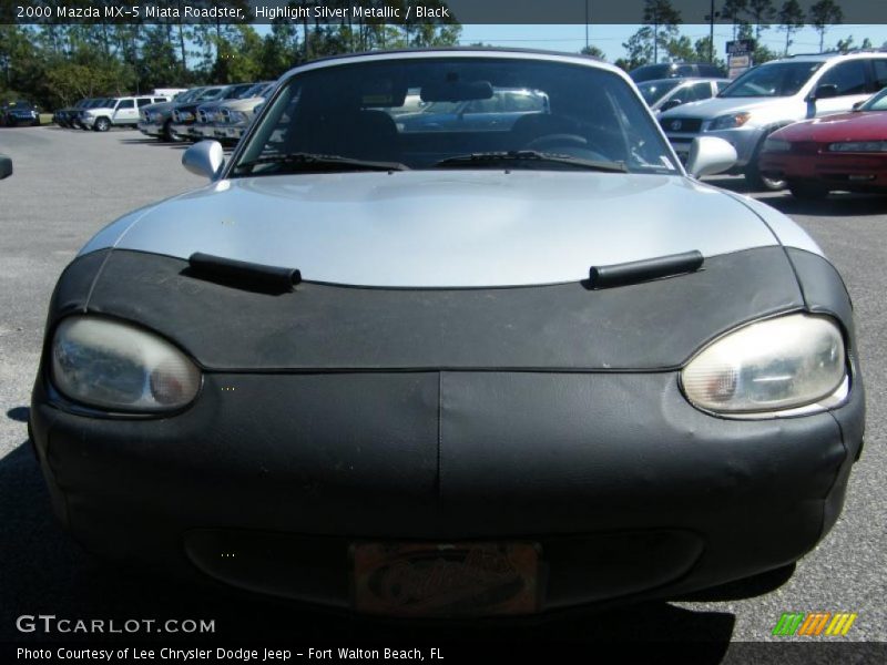 Highlight Silver Metallic / Black 2000 Mazda MX-5 Miata Roadster