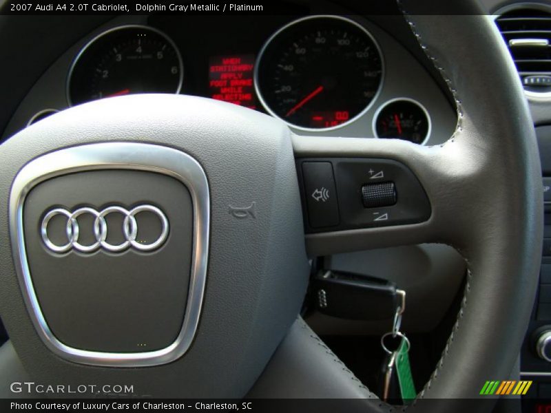 Dolphin Gray Metallic / Platinum 2007 Audi A4 2.0T Cabriolet