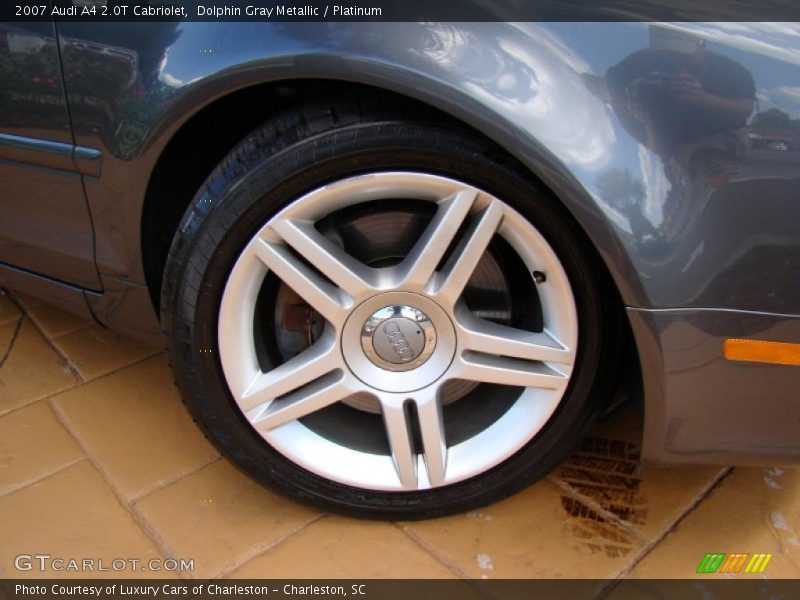 Dolphin Gray Metallic / Platinum 2007 Audi A4 2.0T Cabriolet