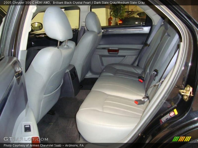 Brilliant Black Crystal Pearl / Dark Slate Gray/Medium Slate Gray 2005 Chrysler 300 C HEMI AWD