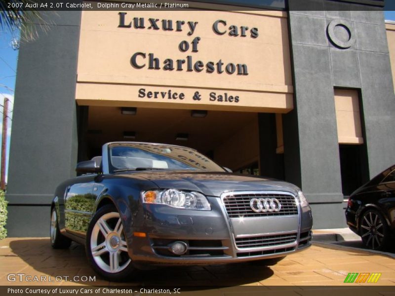 Dolphin Gray Metallic / Platinum 2007 Audi A4 2.0T Cabriolet