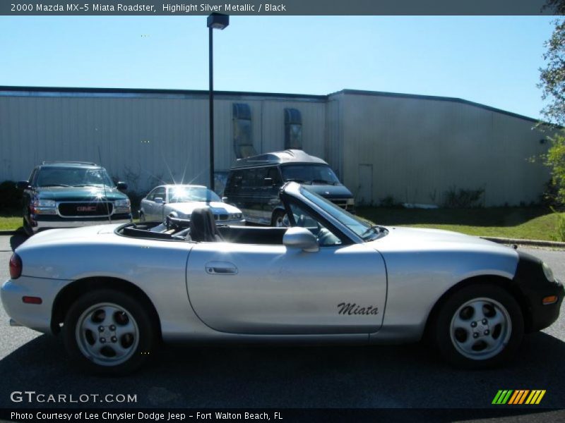 Highlight Silver Metallic / Black 2000 Mazda MX-5 Miata Roadster