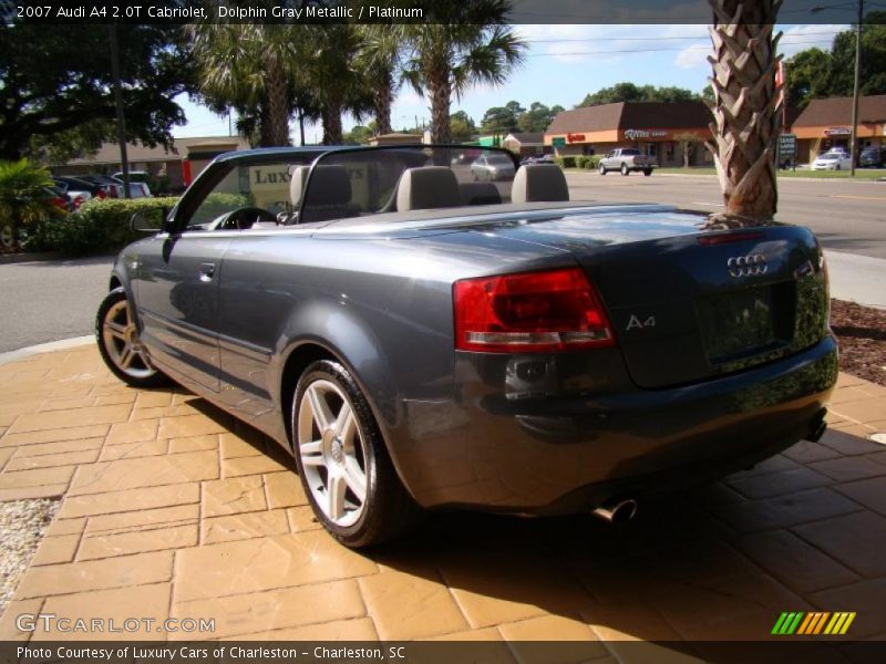 Dolphin Gray Metallic / Platinum 2007 Audi A4 2.0T Cabriolet