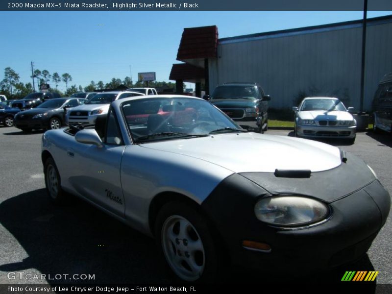 Highlight Silver Metallic / Black 2000 Mazda MX-5 Miata Roadster