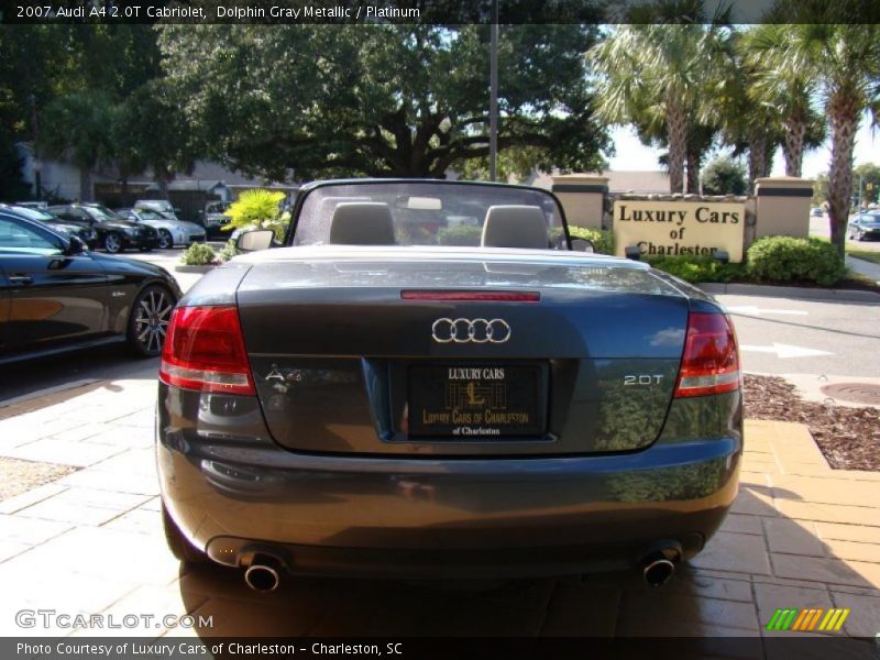 Dolphin Gray Metallic / Platinum 2007 Audi A4 2.0T Cabriolet