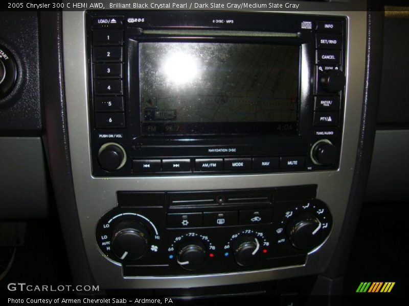 Brilliant Black Crystal Pearl / Dark Slate Gray/Medium Slate Gray 2005 Chrysler 300 C HEMI AWD