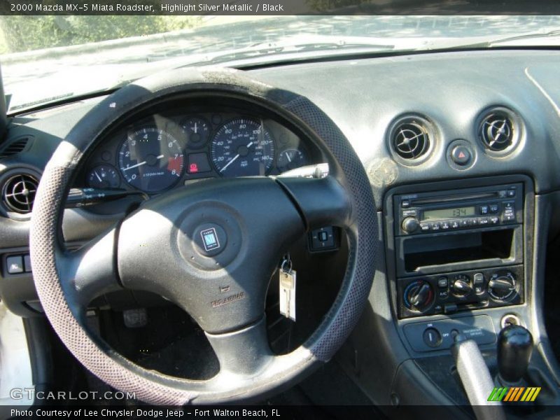 Highlight Silver Metallic / Black 2000 Mazda MX-5 Miata Roadster