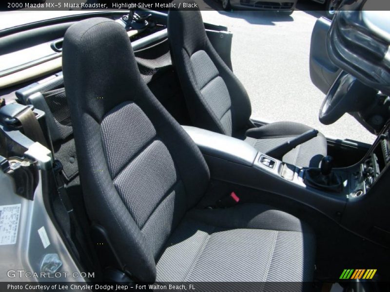 Highlight Silver Metallic / Black 2000 Mazda MX-5 Miata Roadster