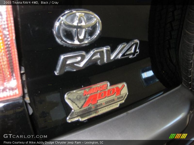 Black / Gray 2003 Toyota RAV4 4WD