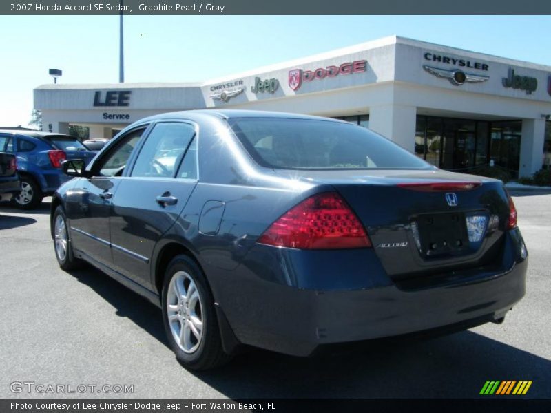 Graphite Pearl / Gray 2007 Honda Accord SE Sedan