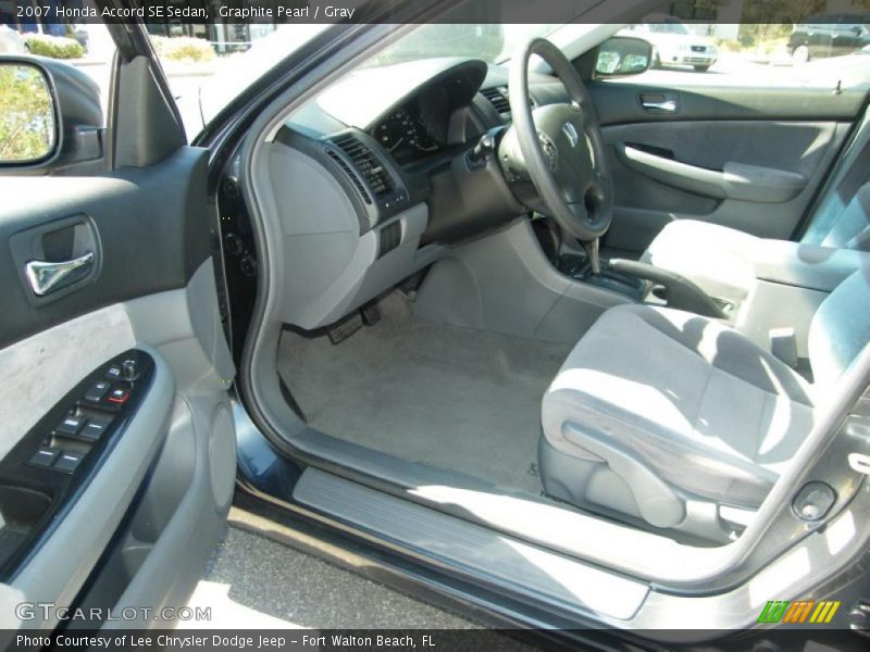 Graphite Pearl / Gray 2007 Honda Accord SE Sedan