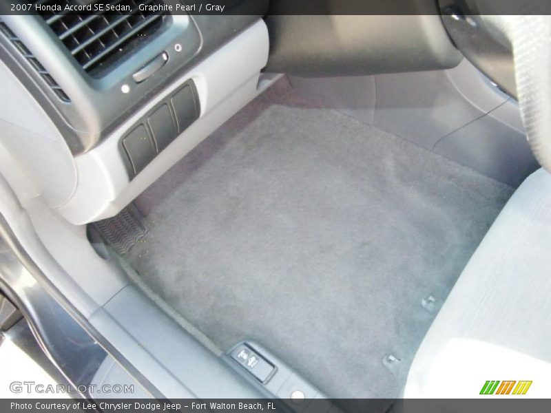 Graphite Pearl / Gray 2007 Honda Accord SE Sedan