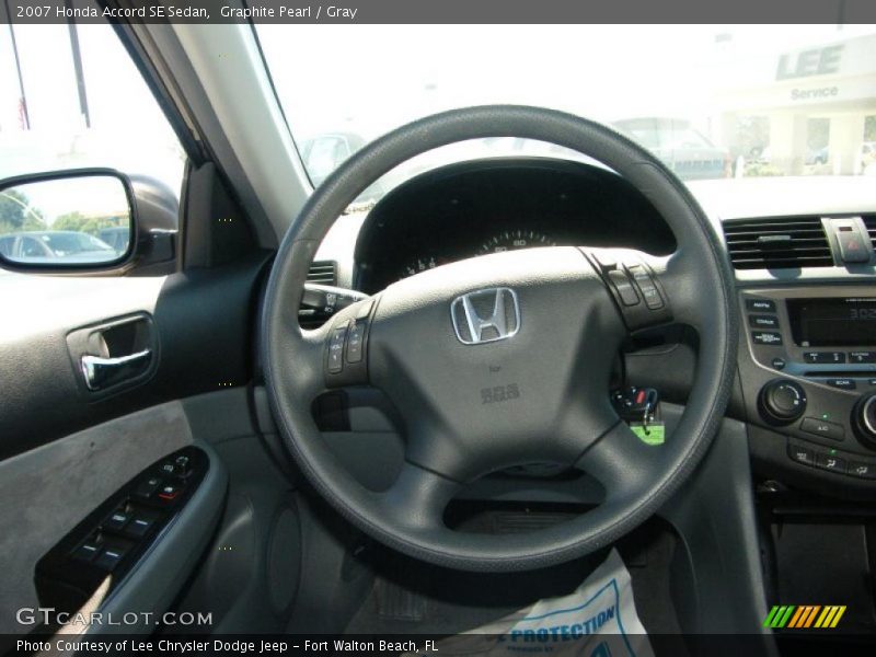 Graphite Pearl / Gray 2007 Honda Accord SE Sedan