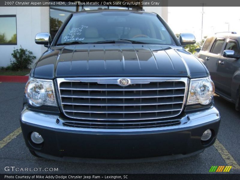 Steel Blue Metallic / Dark Slate Gray/Light Slate Gray 2007 Chrysler Aspen Limited HEMI