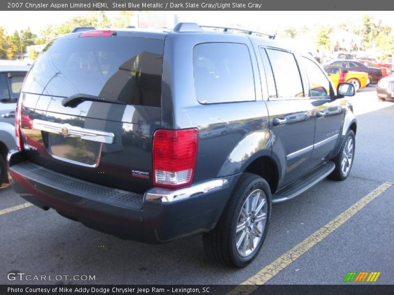 Steel Blue Metallic / Dark Slate Gray/Light Slate Gray 2007 Chrysler Aspen Limited HEMI