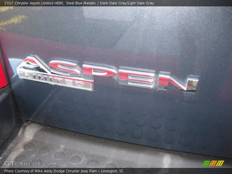 Steel Blue Metallic / Dark Slate Gray/Light Slate Gray 2007 Chrysler Aspen Limited HEMI