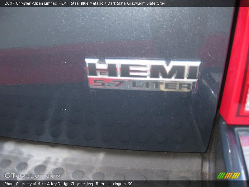 Steel Blue Metallic / Dark Slate Gray/Light Slate Gray 2007 Chrysler Aspen Limited HEMI
