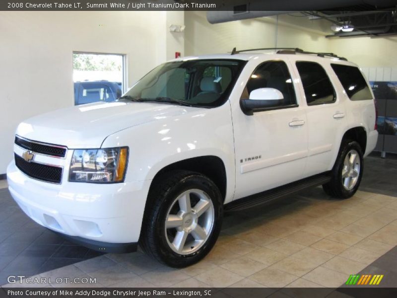 Summit White / Light Titanium/Dark Titanium 2008 Chevrolet Tahoe LT